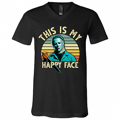 This Is Tshirt, Black, V-Neck T-Shirt