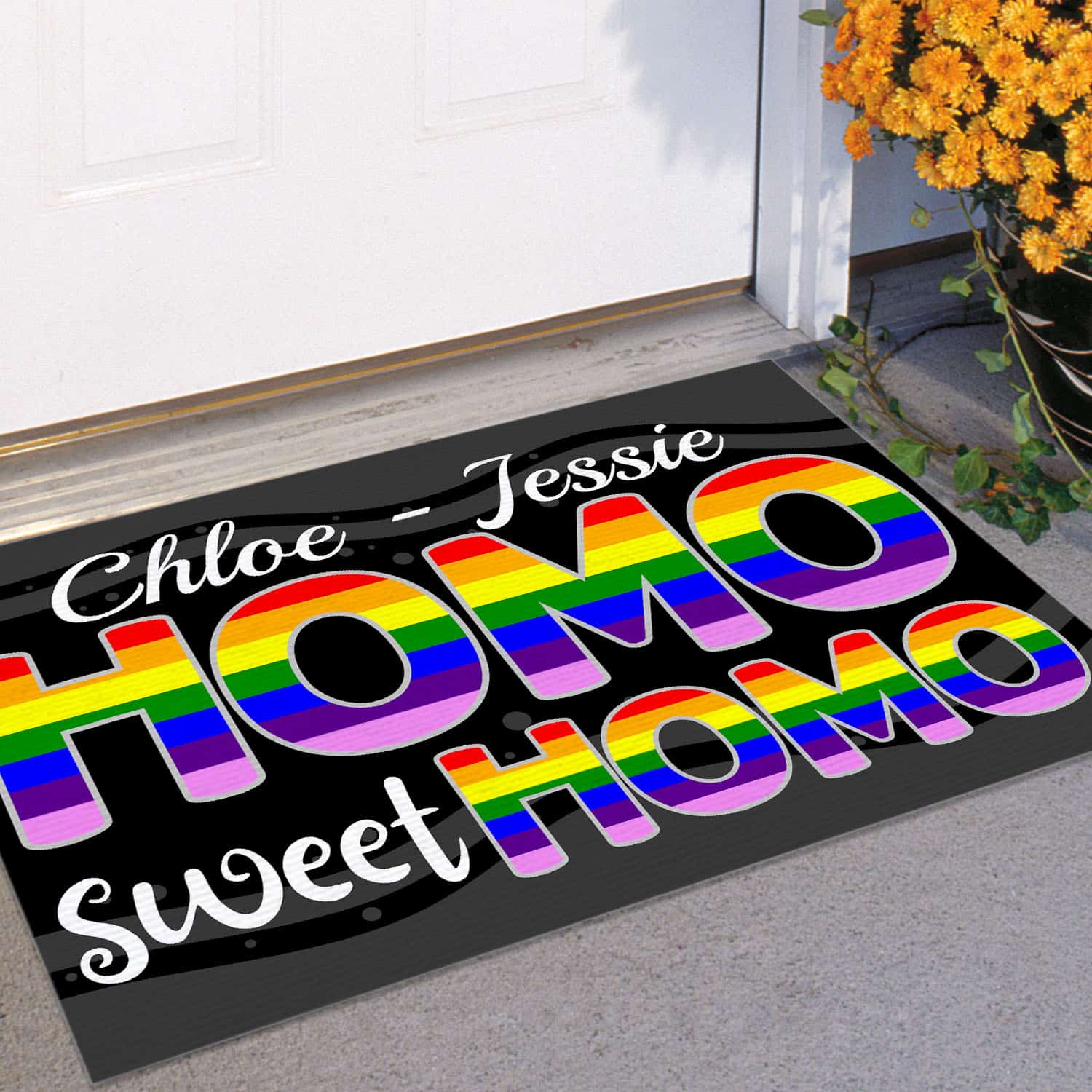 38 HG. Homo Sweet Homo.-sample design Doormat mockup 11
