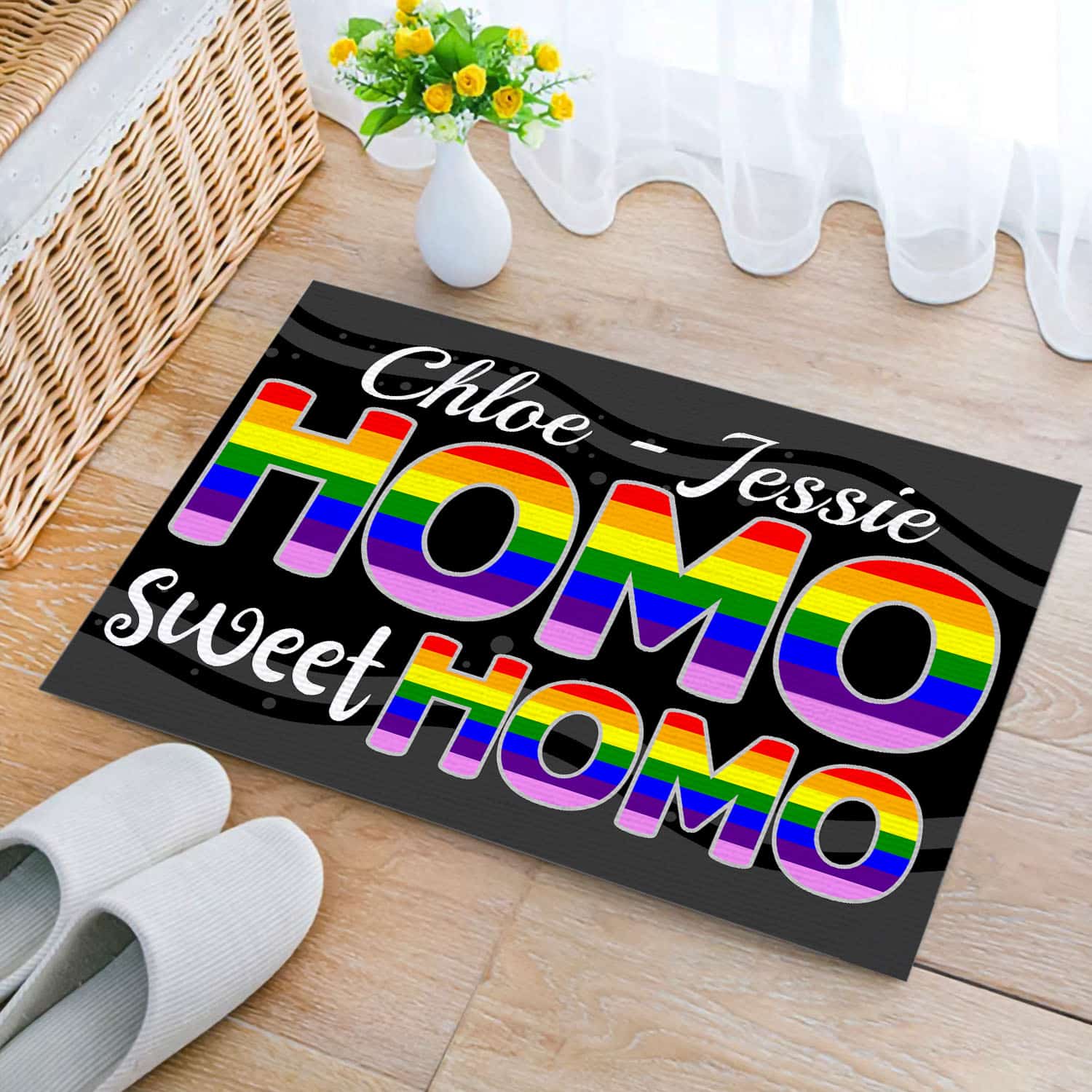 38 HG. Homo Sweet Homo.-sample design Doormat mockup 2