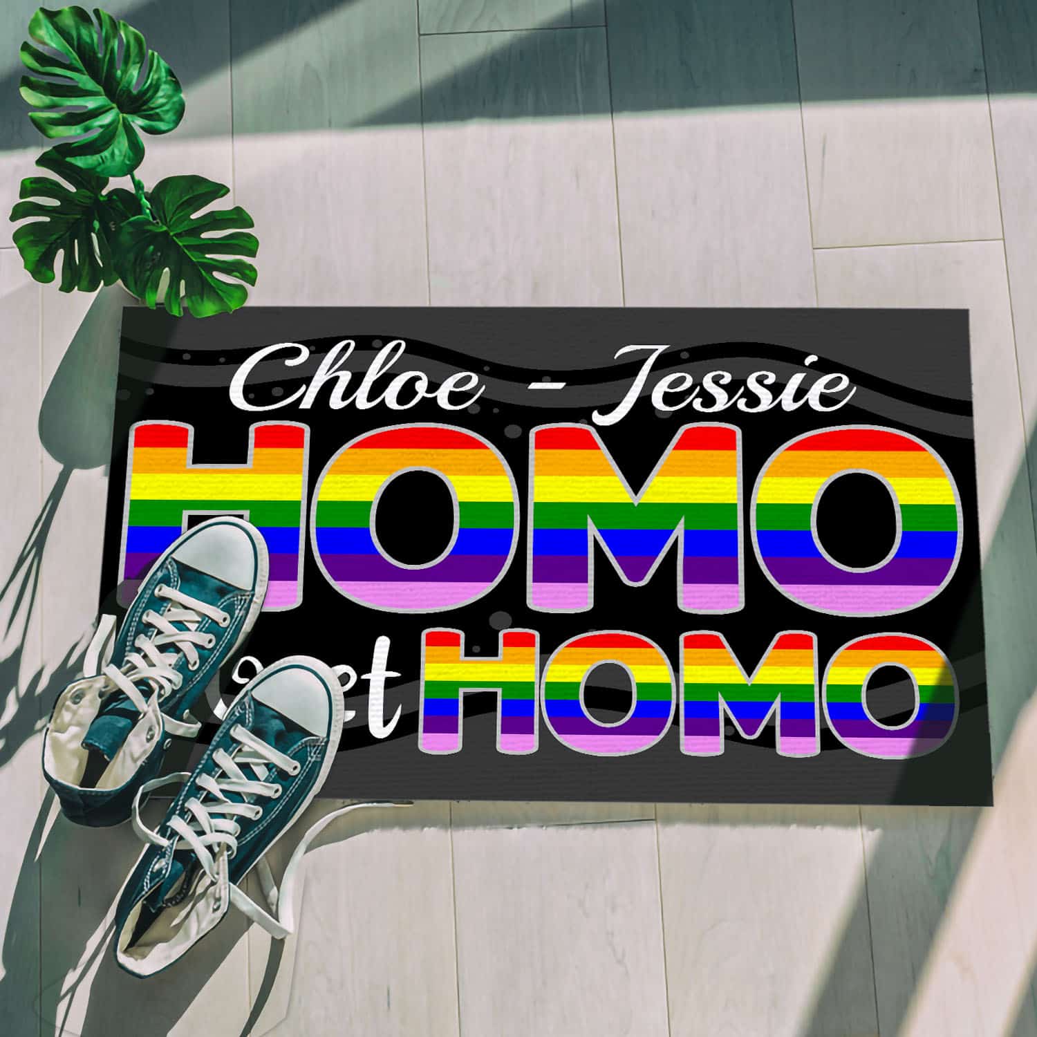 38 HG. Homo Sweet Homo.-sample design Doormat mockup 5