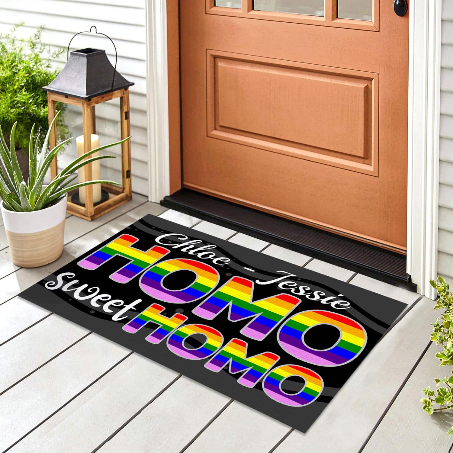 38 HG. Homo Sweet Homo.-sample design Doormat mockup 8