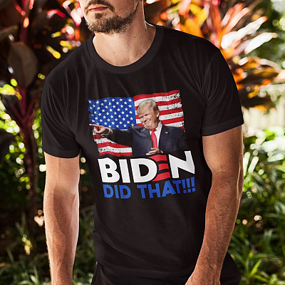 Alternative view of Trump Joe Biden Did That T-Shirt - Funny Biden I Did That V-Neck Tee
