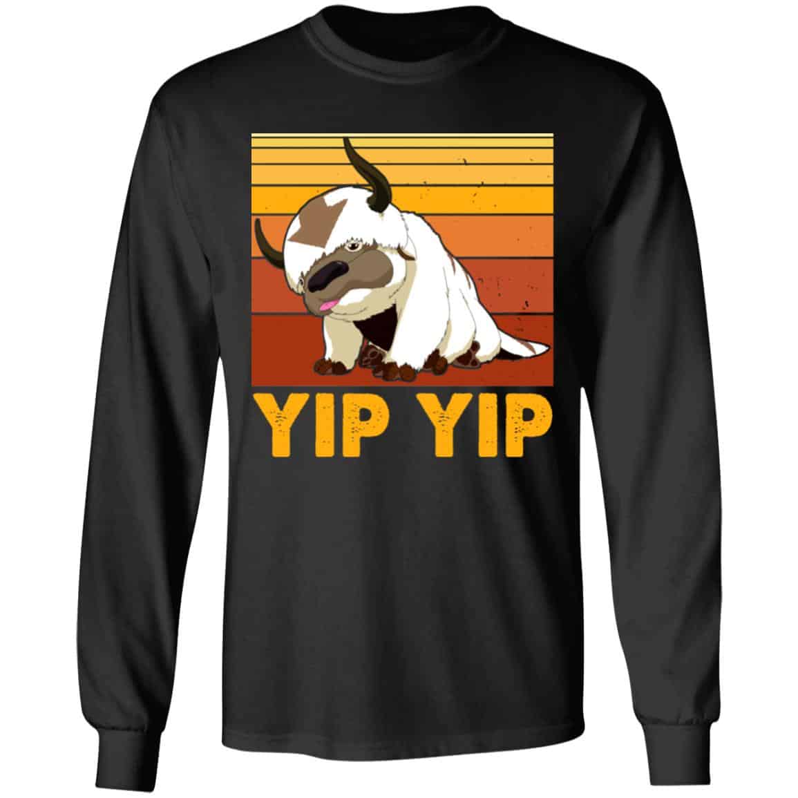2. Appa Bison Yip Yip (4) 1, Black, Long Sleeve