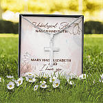 Unbiological Sister Naomi Had Ruth Mary Had Elizabeth And I Have You Cross Necklace - Sister Bible Necklace