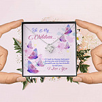 To My Children If I Had to Choose Between Loving You and Breathing Butterfly Love Knot Pendant Necklace