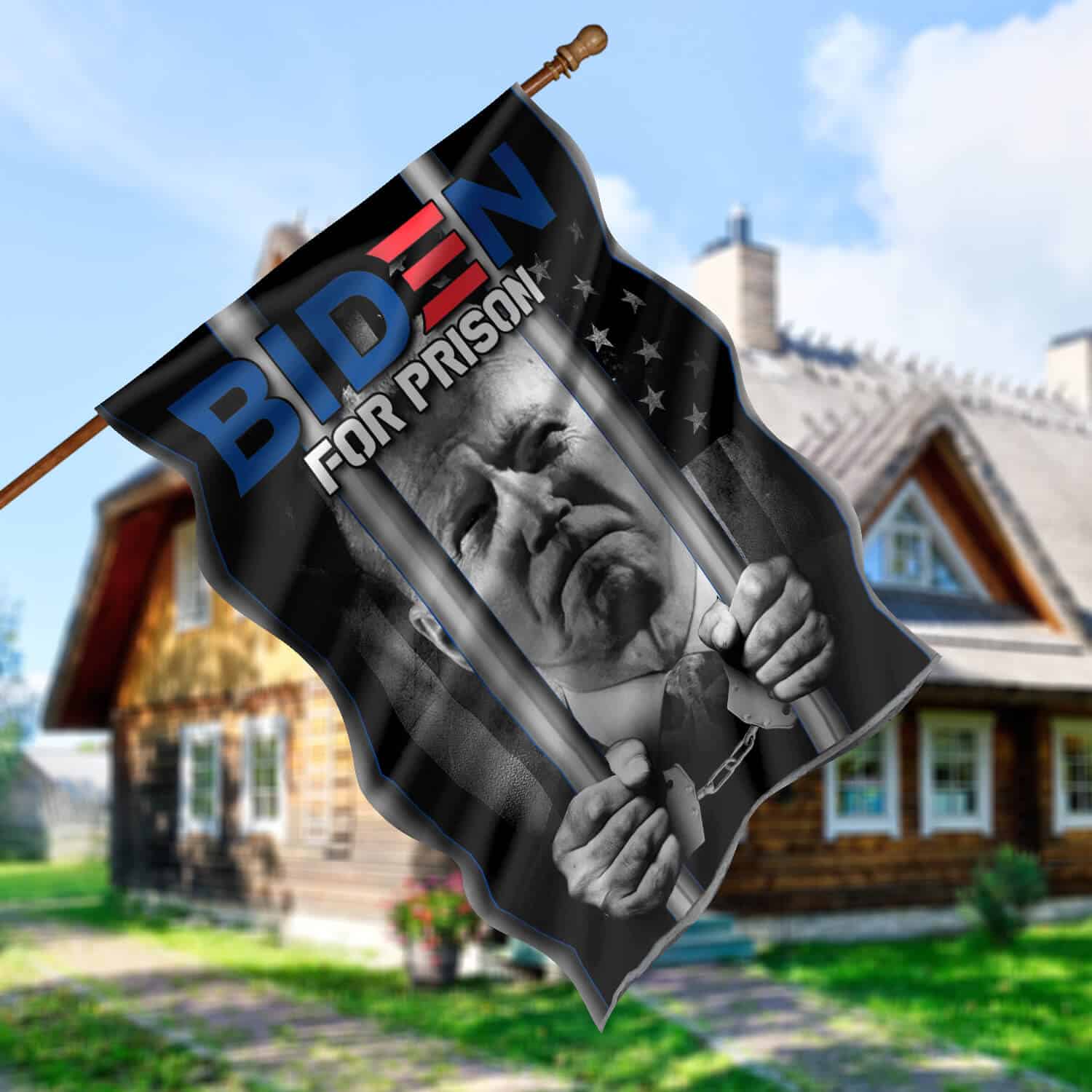 30x40 House Flag Mockup 5