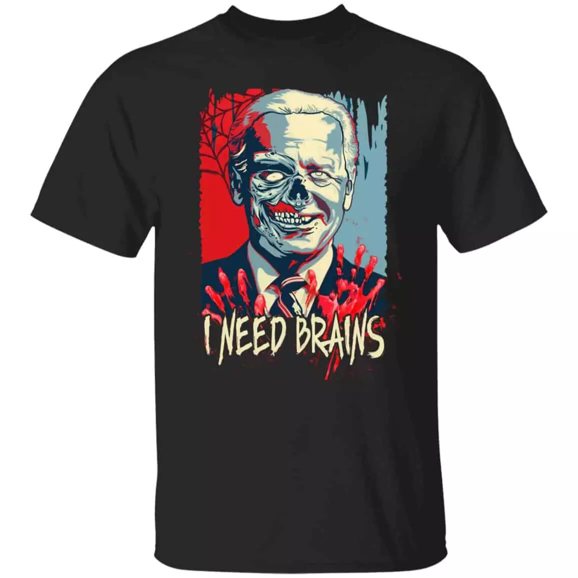 Joe Biden I Need Brains T-Shirt, Black, Unisex T-Shirt