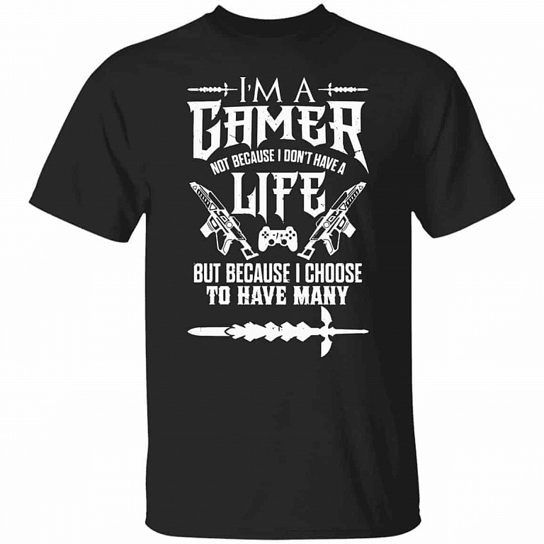 11. Gamer, Black, Unisex T-Shirt