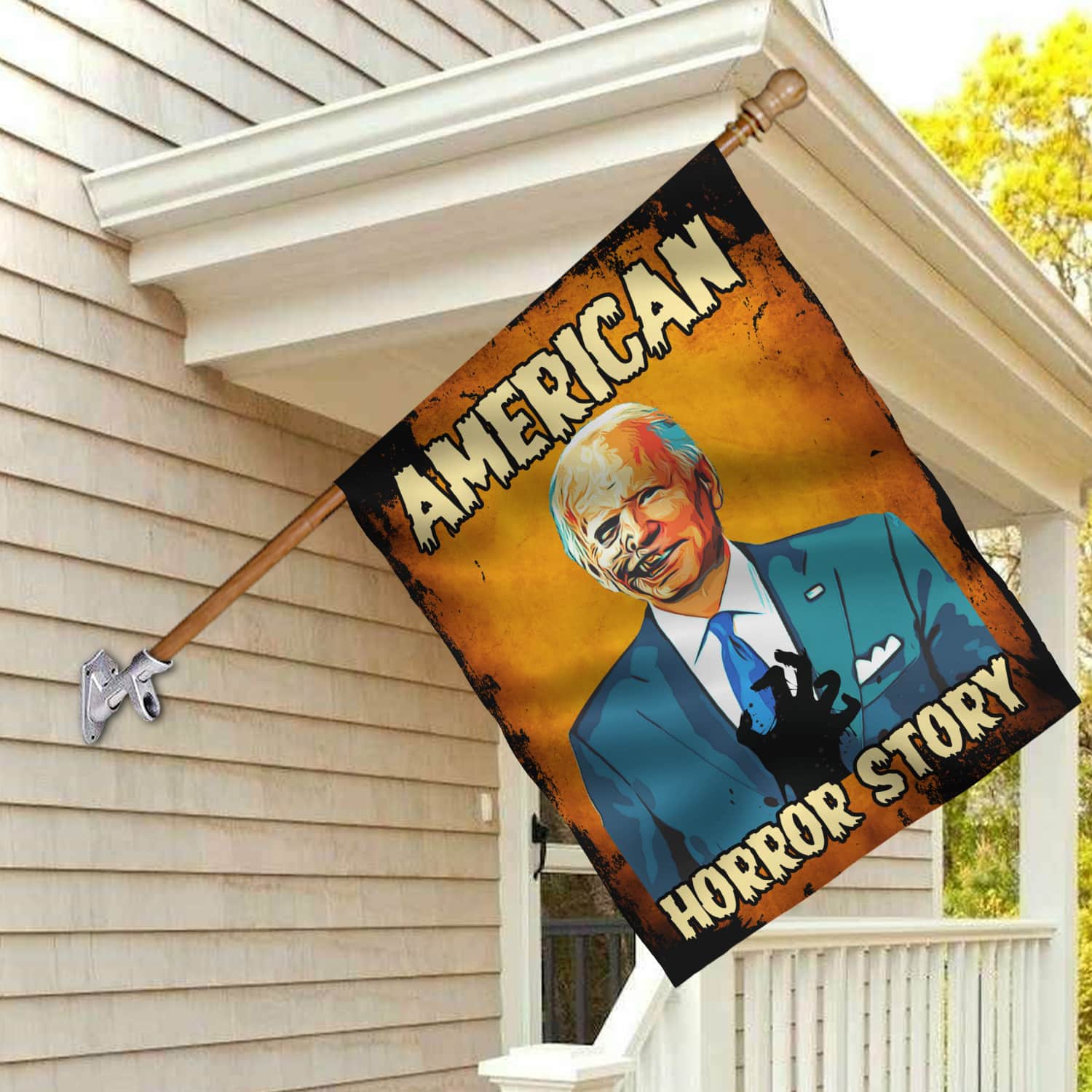 2KT. American Horror Story Biden-30x40 House Flag Mockup 2