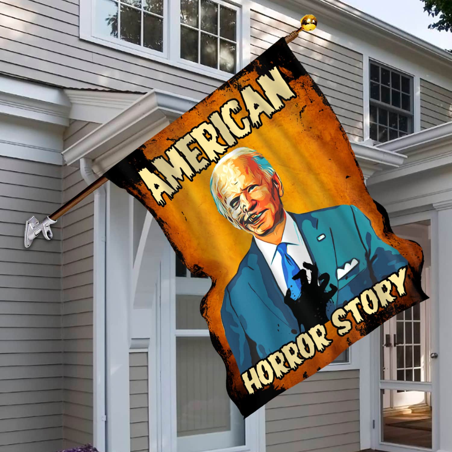 2KT. American Horror Story Biden-30x40 House Flag Mockup 6