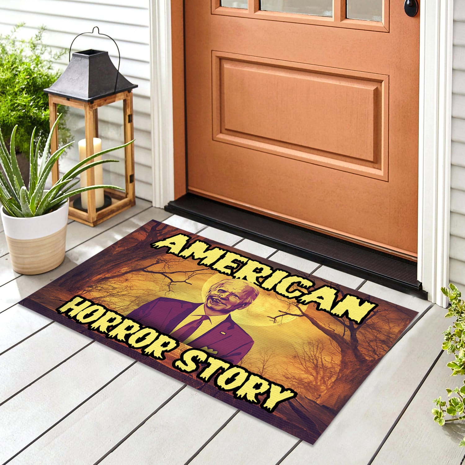 2KT. American Horror Story Biden Doormat Doormat mockup 8