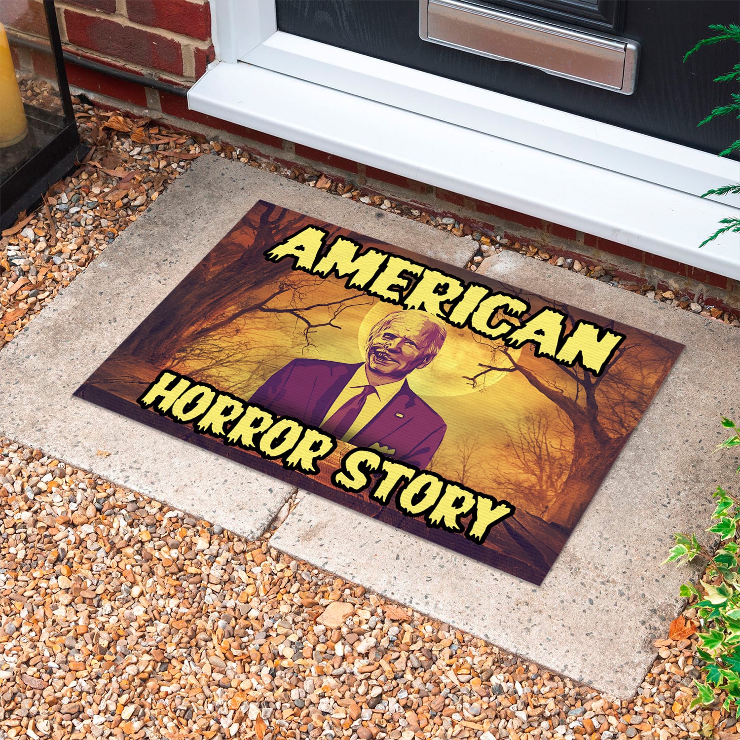 2KT. American Horror Story Biden Doormat Doormat mockup 10
