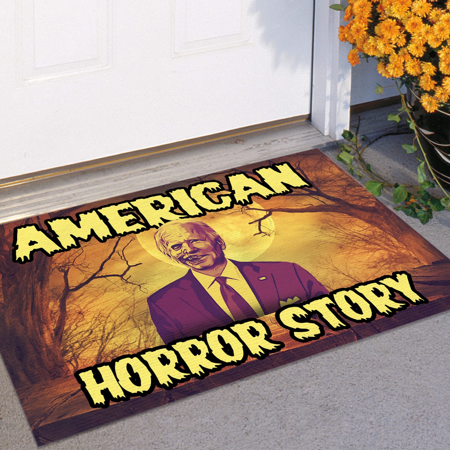 2KT. American Horror Story Biden Doormat Doormat mockup 11