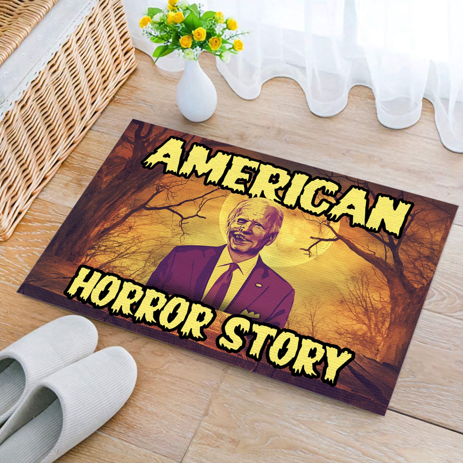 2KT. American Horror Story Biden Doormat Doormat mockup 2