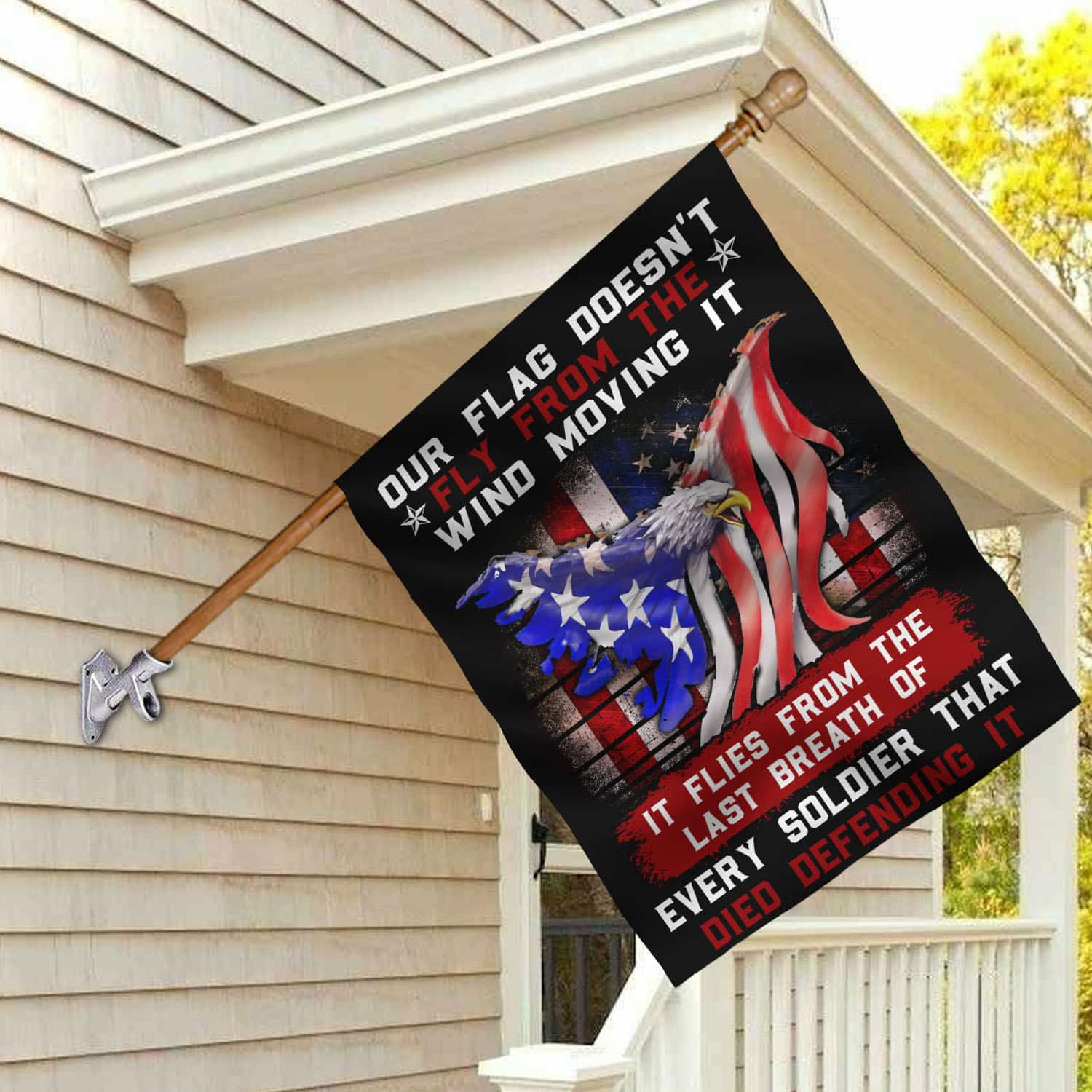 9VT. Our Flag Doesn't Fly House Flag Mockup 2