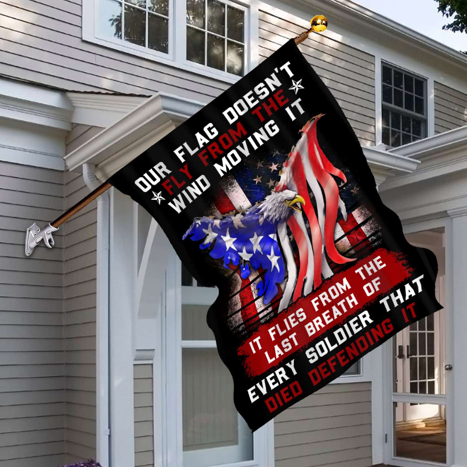 9VT. Our Flag Doesn't Fly House Flag Mockup 6