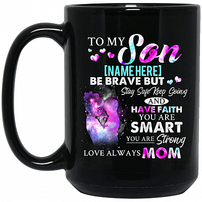 15 oz. Black Mug