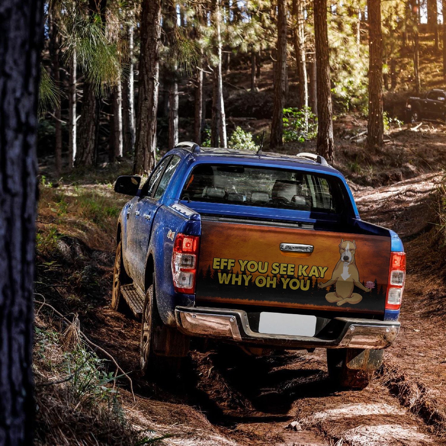 1. Eff You See Kay - Pitbull Tailgate Wrap Mockup 16