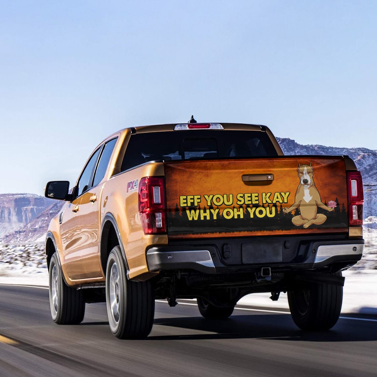 1. Eff You See Kay - Pitbull Tailgate Wrap Mockup 14