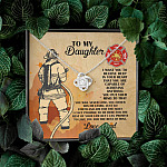 Firefighter Dad To My Daughter I Want You To Believe Deep In Your Heart Love Knot Necklace