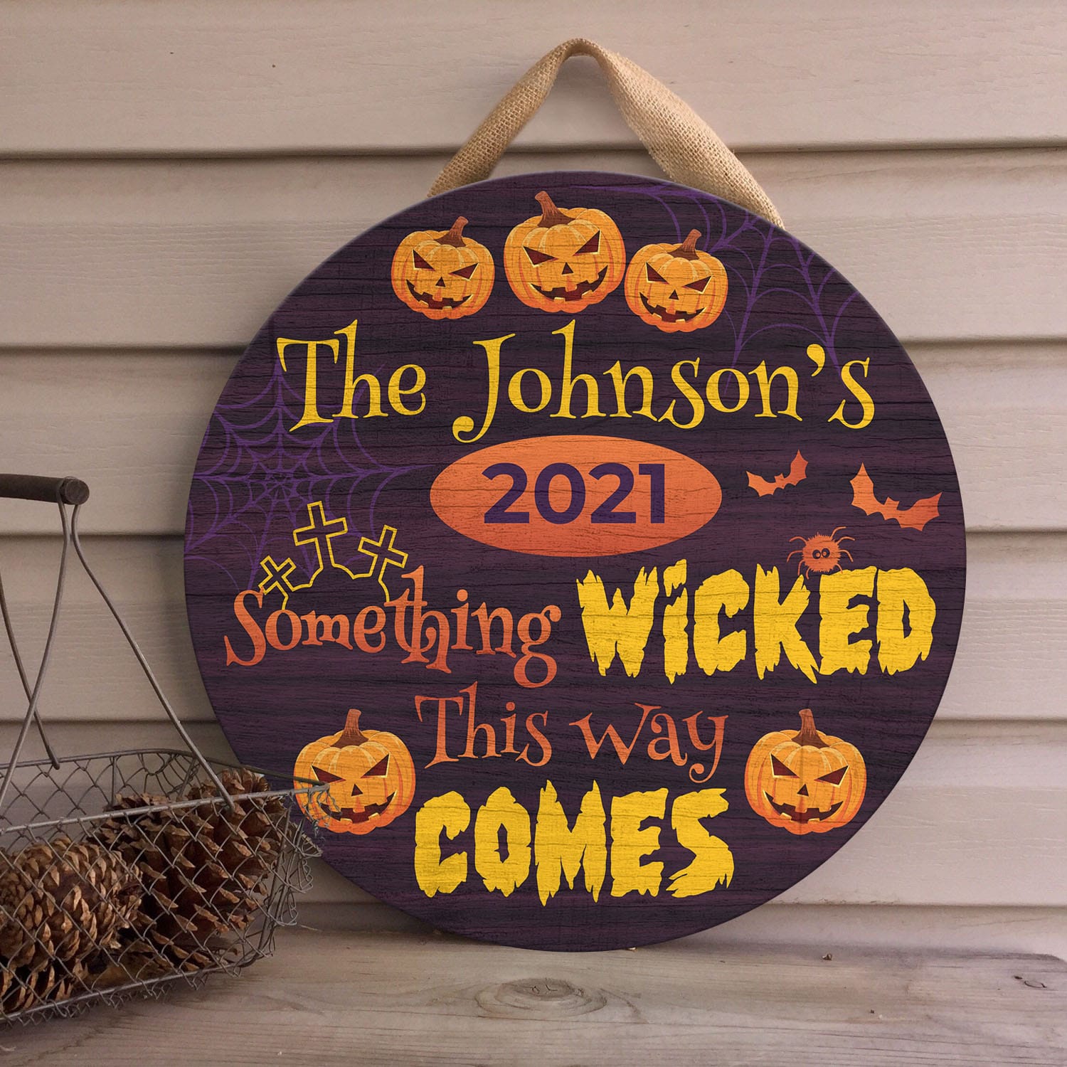 4O. Something Wicked Doorsign (Sample Design) Door Sign Mockup 4