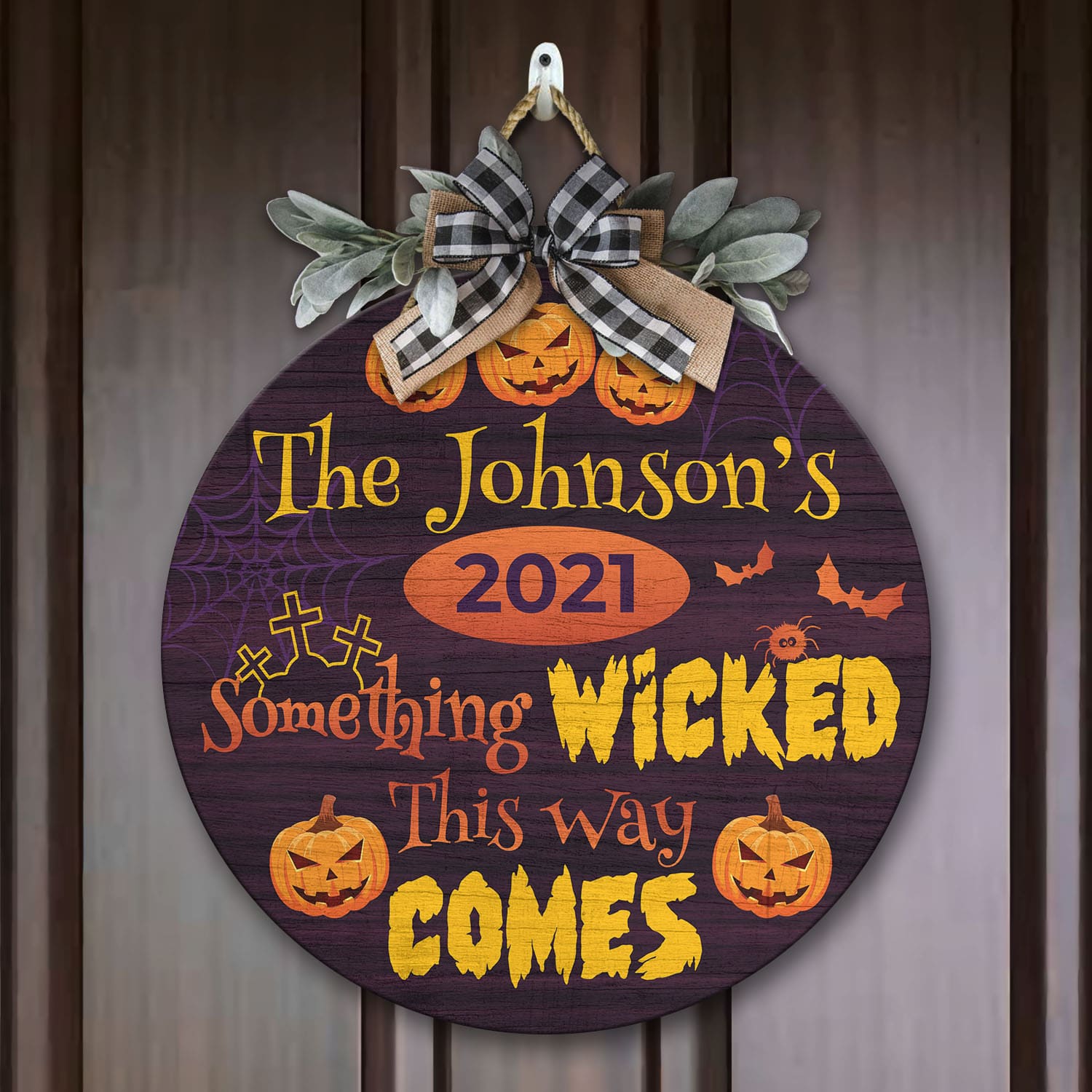 4O. Something Wicked Doorsign (Sample Design) Door Sign Mockup 7