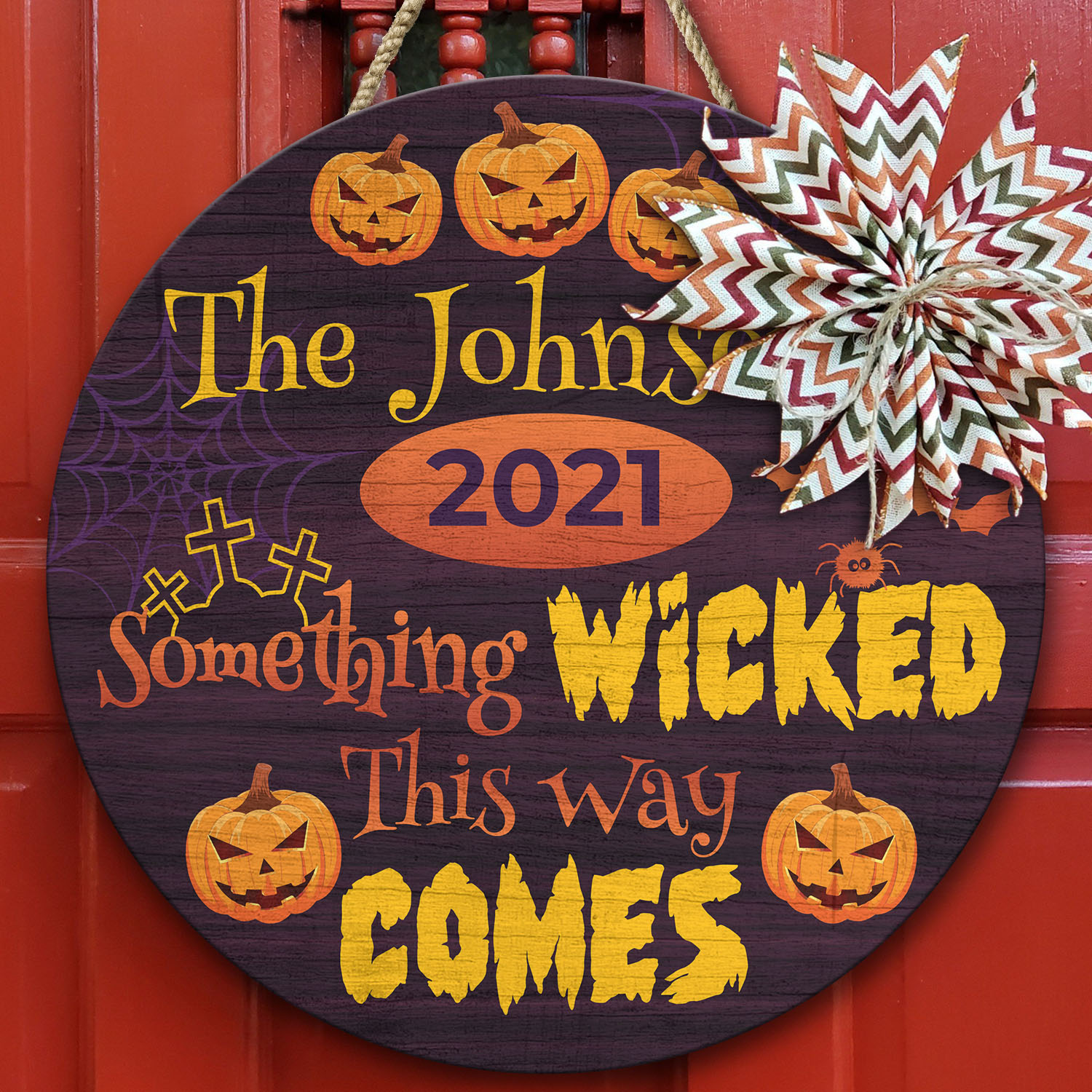 4O. Something Wicked Doorsign (Sample Design) Door Sign Mockup 10