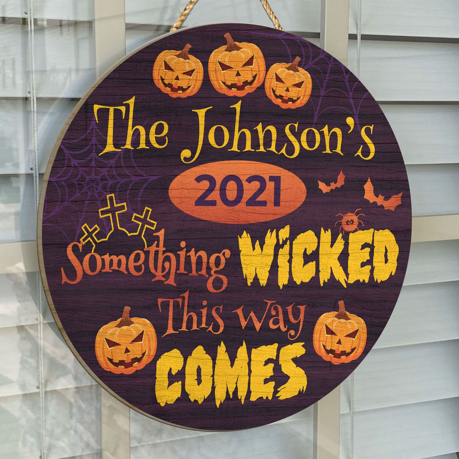 4O. Something Wicked Doorsign (Sample Design) Door Sign Mockup 14