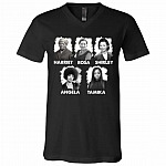 Harriet Rosa Shirley B Tshirt, Black, V-Neck T-Shirt