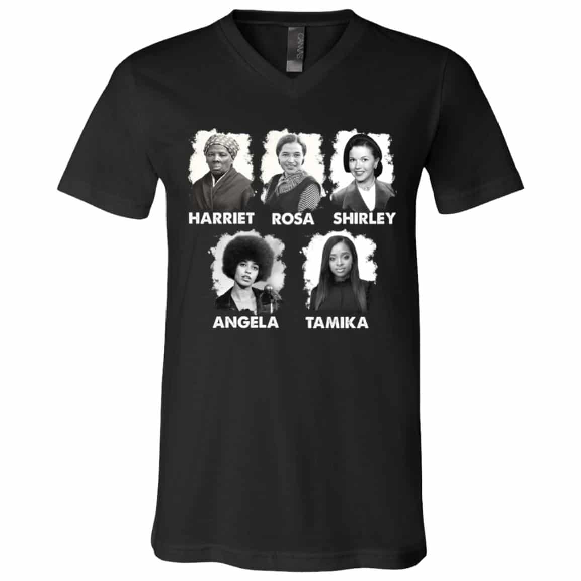 Harriet Rosa Shirley B Tshirt, Black, V-Neck T-Shirt