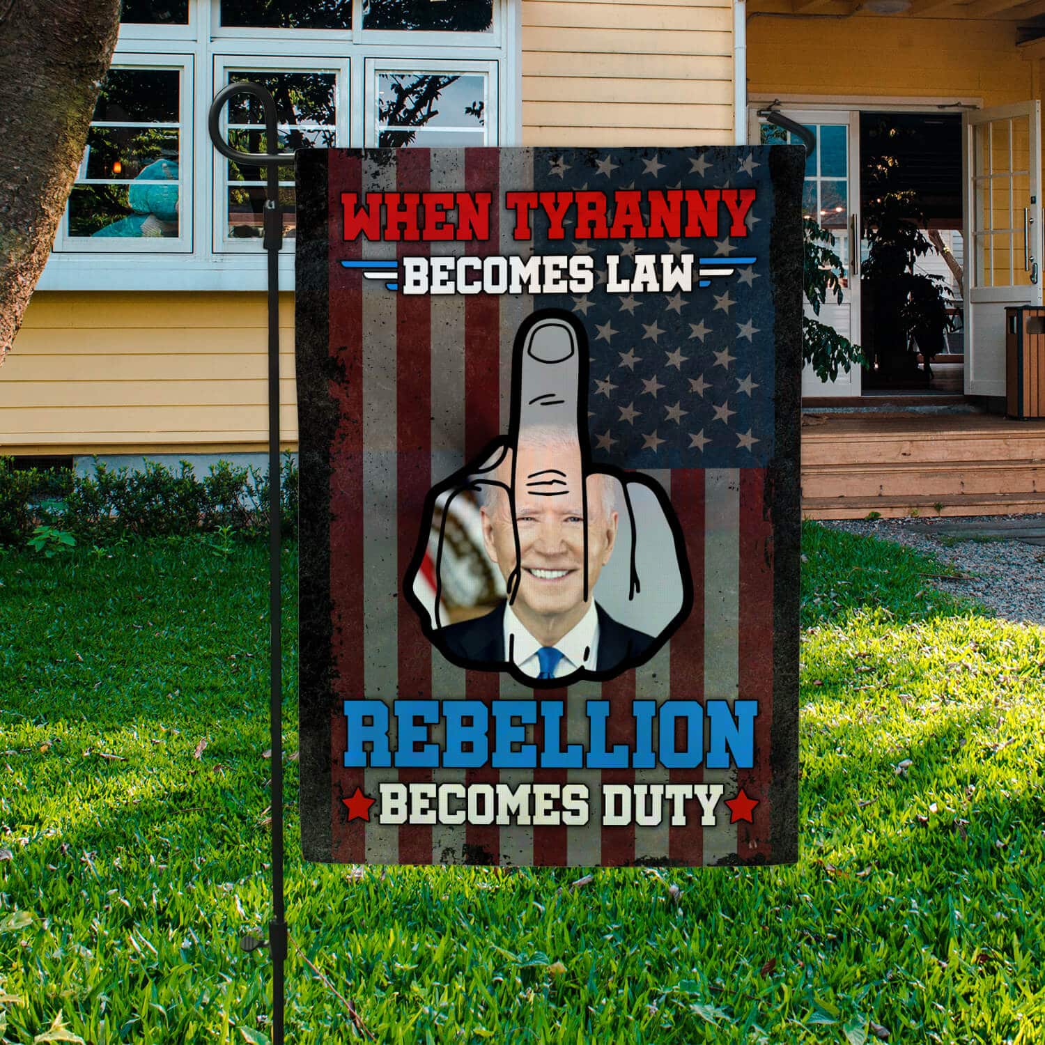 30x40 side1 Garden Flag Mockup 3