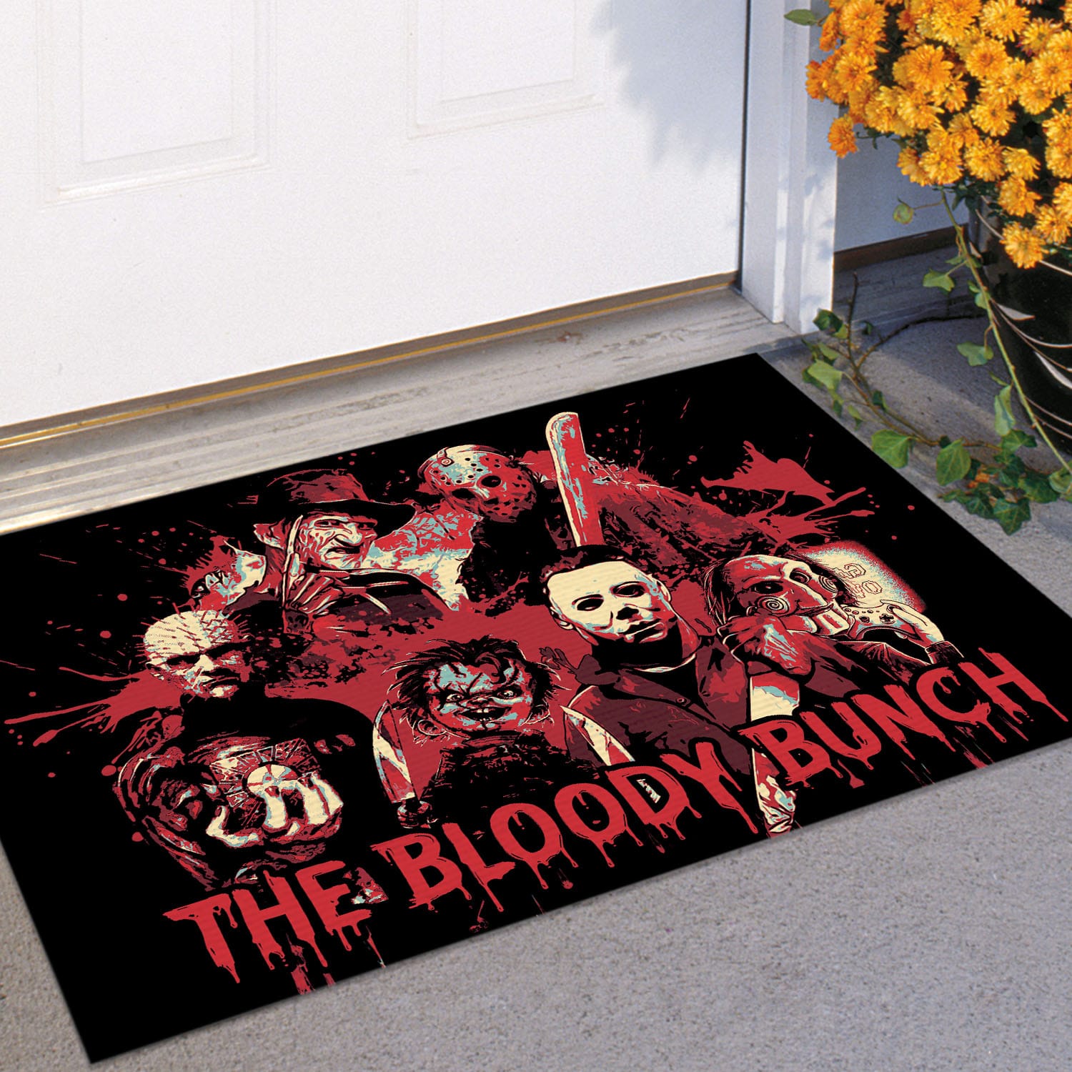 4VT. The Bloody Bunch doormat Doormat mockup 11