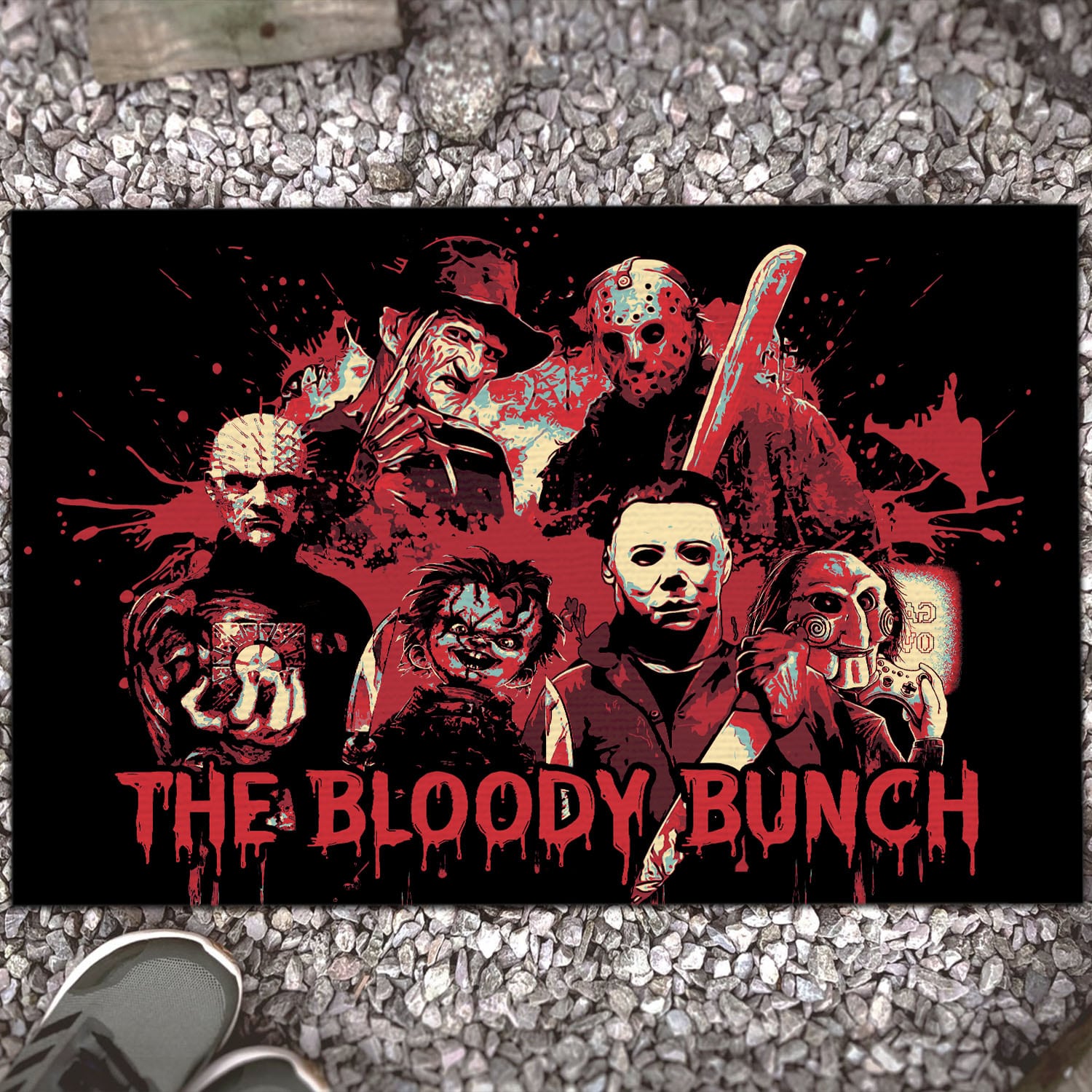 4VT. The Bloody Bunch doormat Doormat Mockup 13
