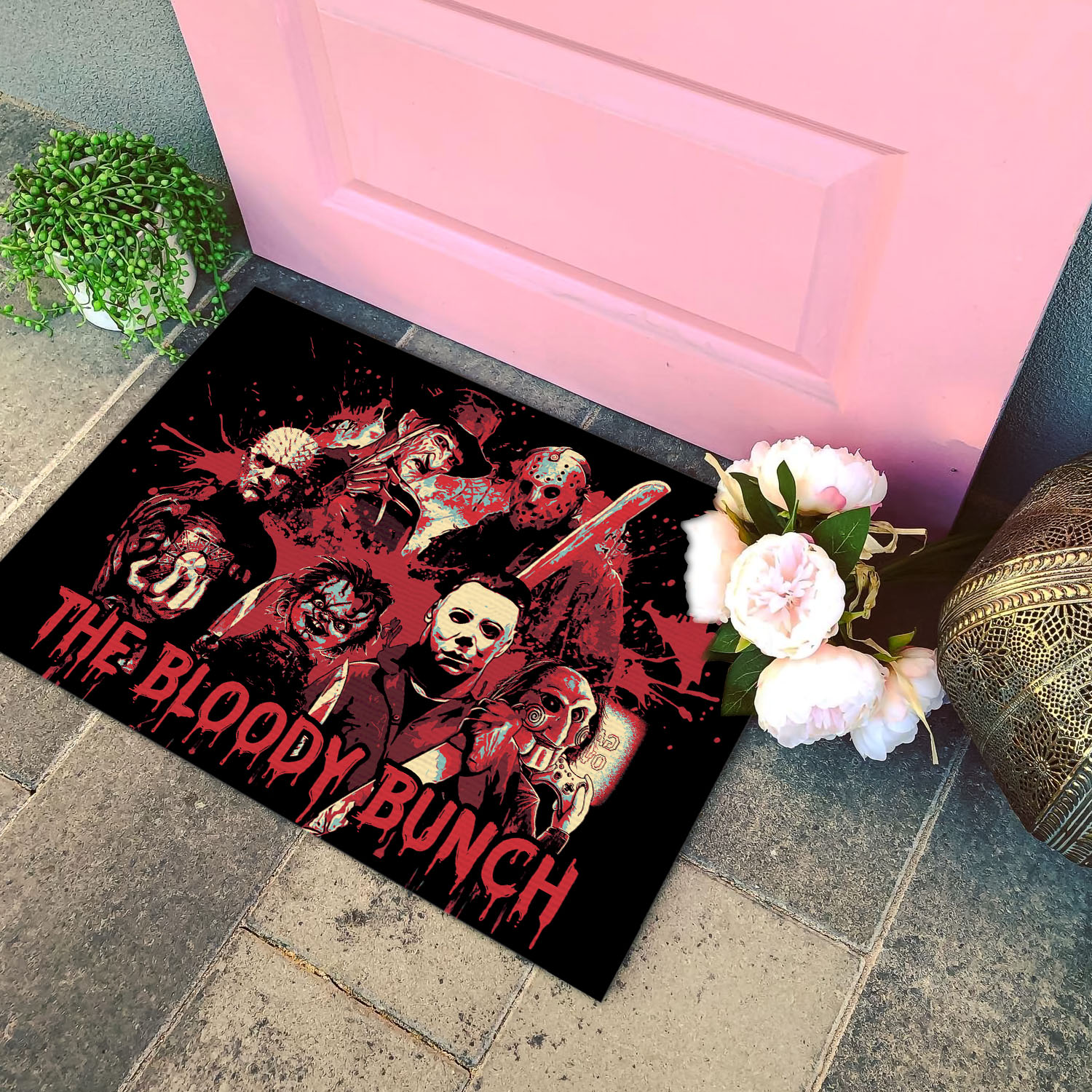 4VT. The Bloody Bunch doormat Doormat mockup 4