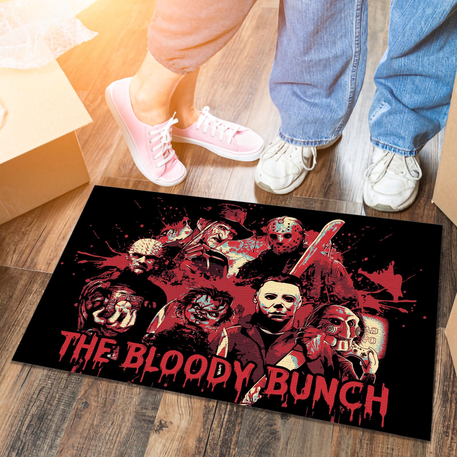 4VT. The Bloody Bunch doormat Doormat mockup 6
