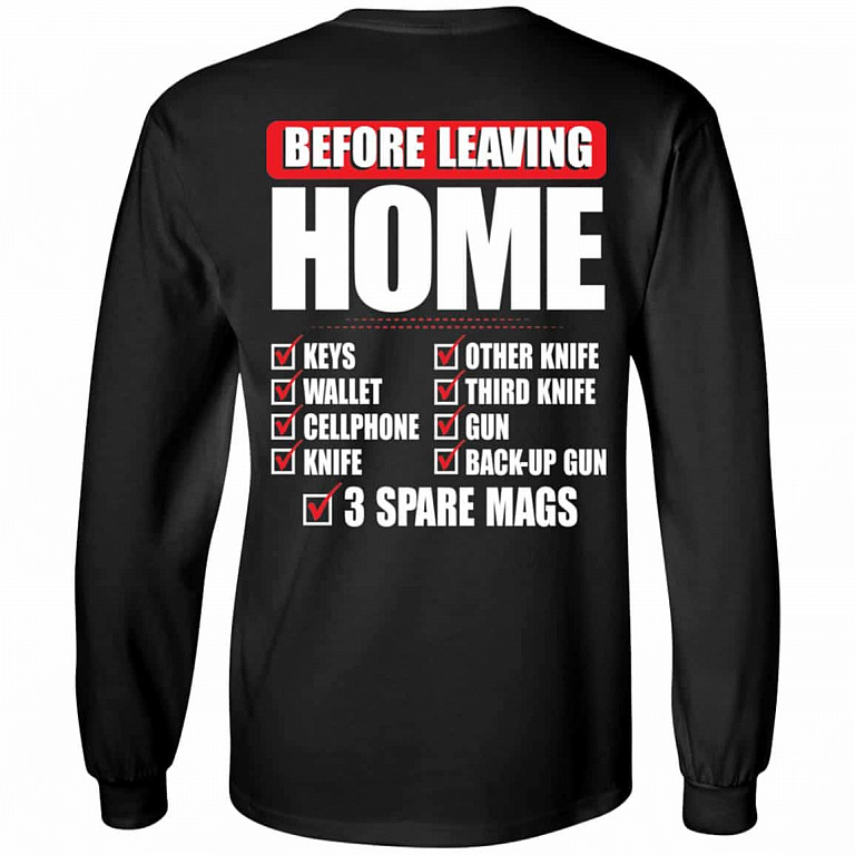 Before Leaving Home Hoodie, Black, Long Sleeve