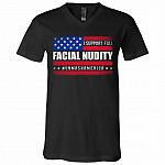 I Support Full Tshirt, Black, V-Neck T-Shirt