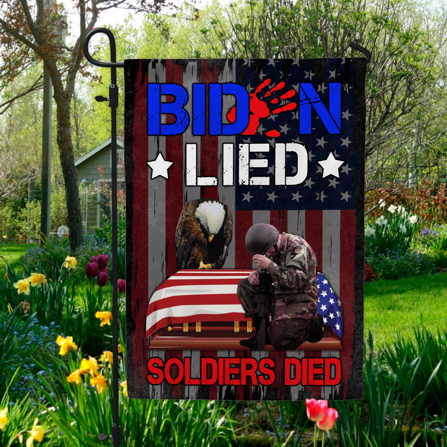 2NH. Uu tien.Biden Lied Garden Flag Mockup 5