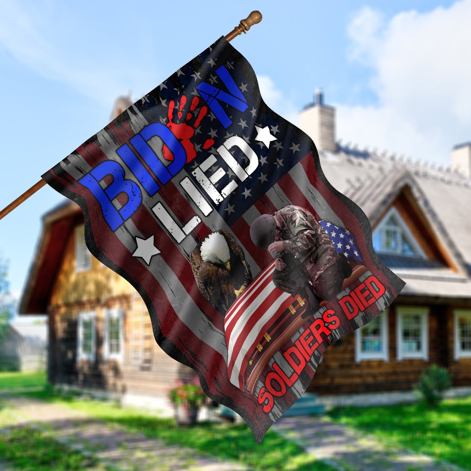 2NH. Uu tien.Biden Lied House Flag Mockup 5