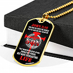 For God So Loved The World That He Gave His Only Begotten Son Dog Tag Pendant Necklace