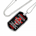 For God So Loved The World That He Gave His Only Begotten Son Dog Tag Pendant Necklace