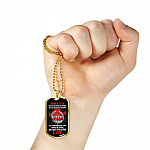 For God So Loved The World That He Gave His Only Begotten Son Dog Tag Pendant Necklace
