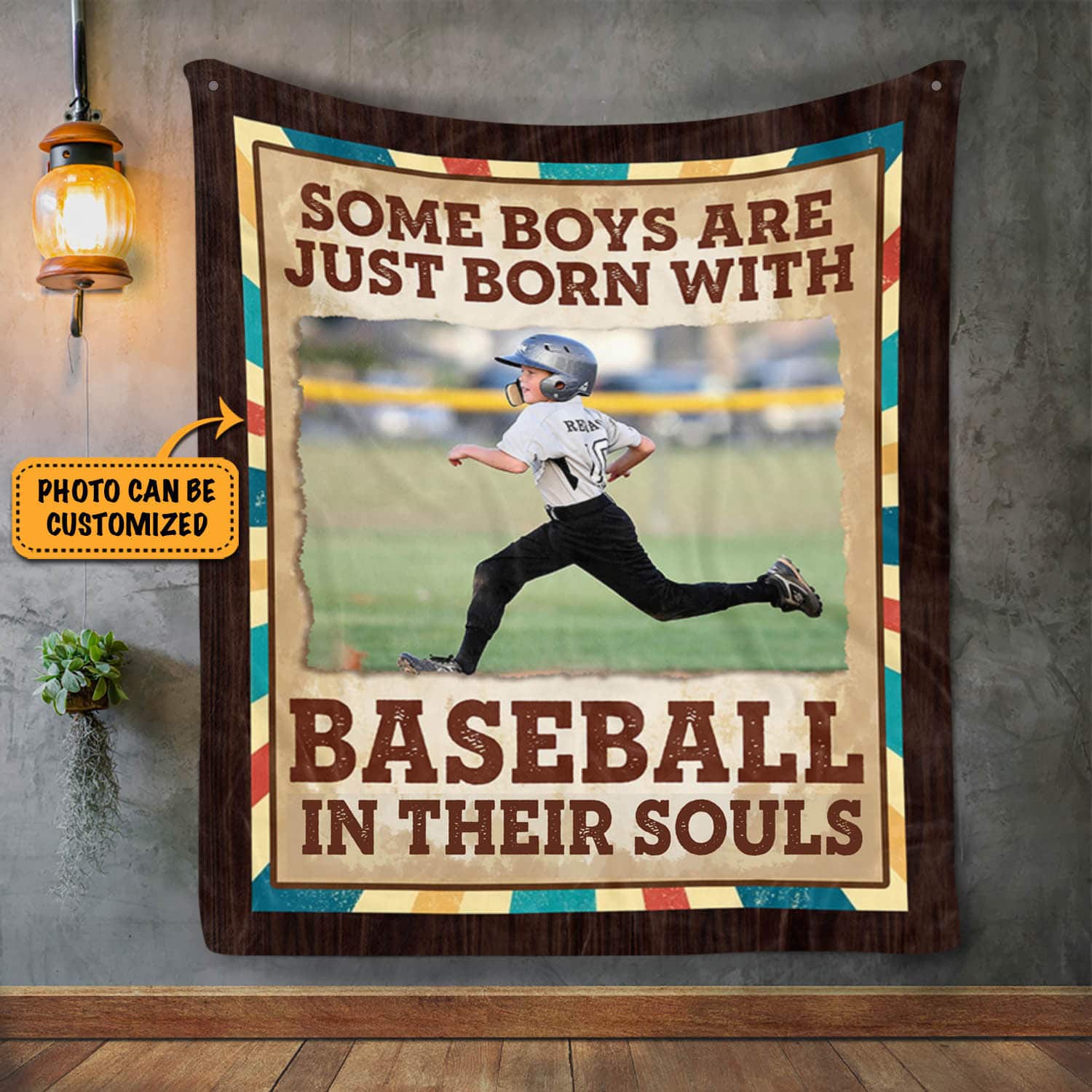 1VT. Baseball Some Boys Are Just Born blanket mk1