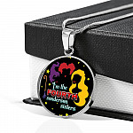 Hocus Pocus I Am The Fourth Sanderson Sisters Circle Pendant Necklace-Bangle - Funny Halloween Witch Necklace