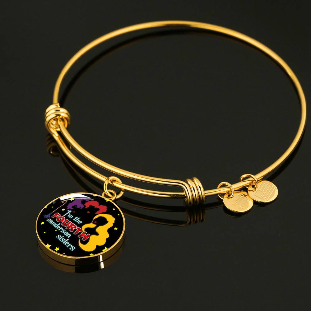 Hocus Pocus I Am The Fourth Sanderson Sisters Circle Pendant Necklace-Bangle - Funny Halloween Witch Necklace Hocus Pocus I Am The Fourth Sanderson Sisters Circle Pendant Necklace-Bangle - Funny Halloween Witch Necklace
