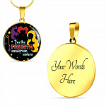 Hocus Pocus I Am The Fourth Sanderson Sisters Circle Pendant Necklace-Bangle - Funny Halloween Witch Necklace