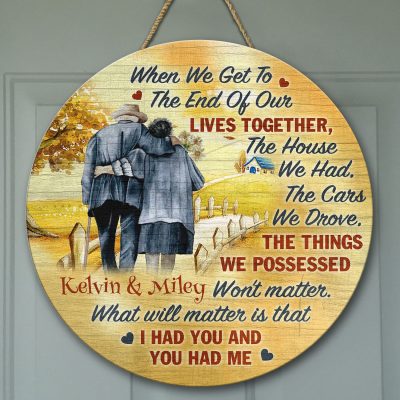 Wooden Door Sign