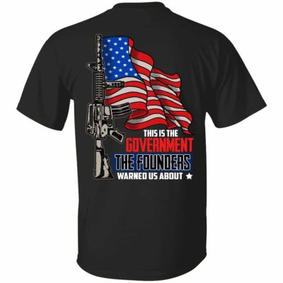 2Th. Warned Us About Gun, Black, Unisex T-Shirt