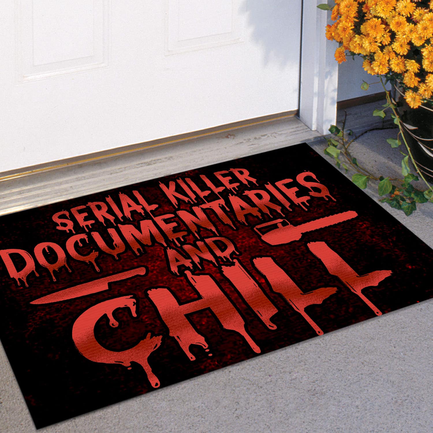 7VT. Serial Killer Documentaries Doormat mockup 11