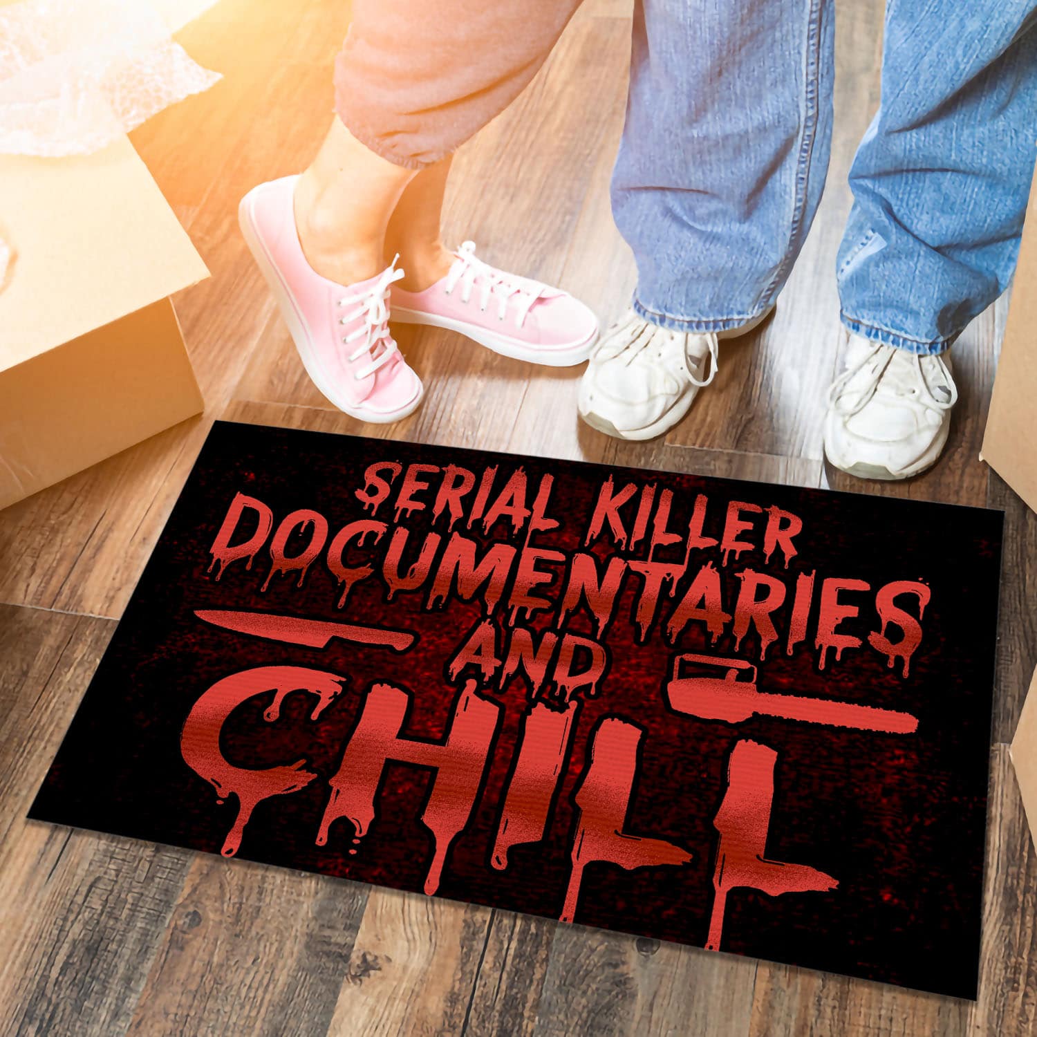 7VT. Serial Killer Documentaries Doormat mockup 6